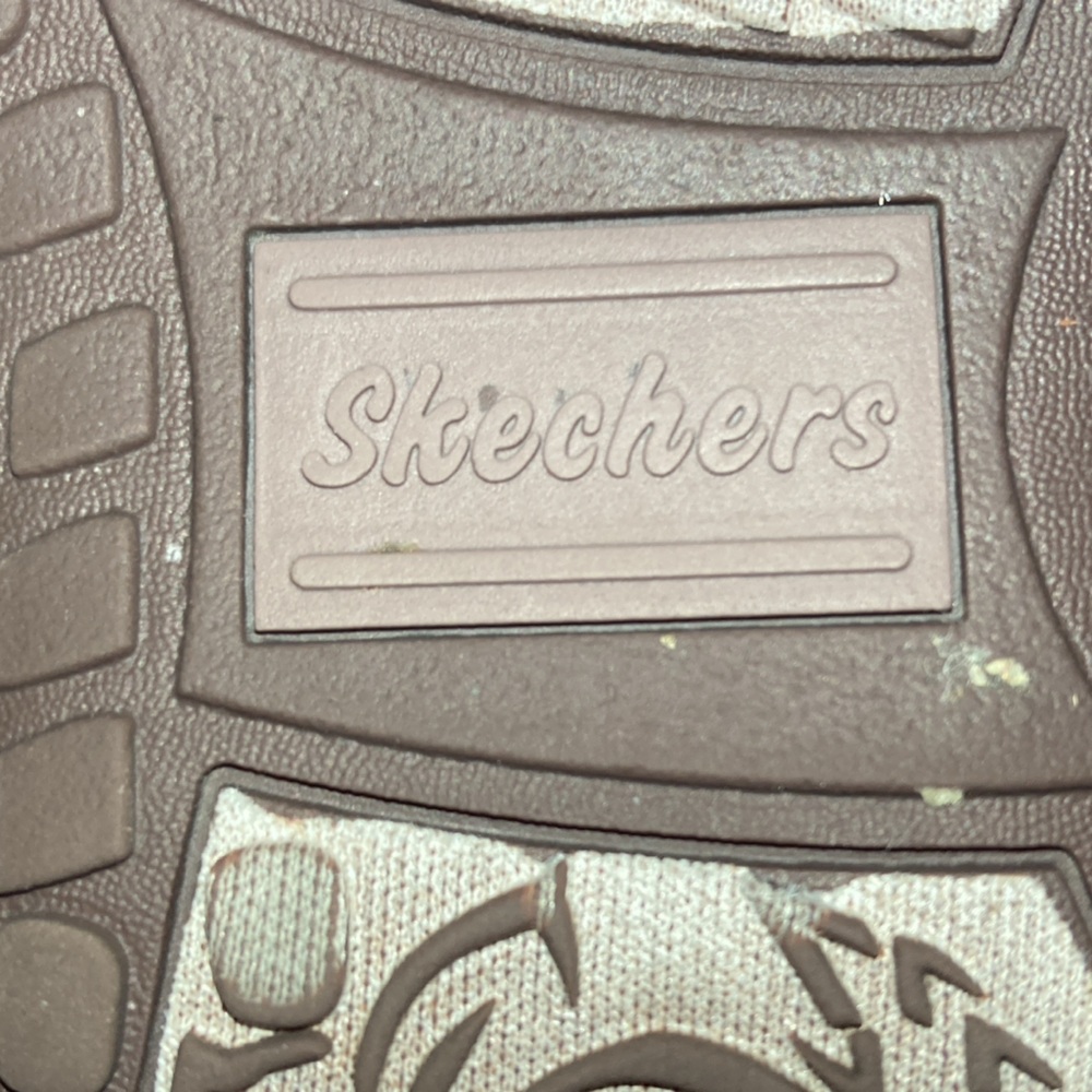 SKETCHERS women's Reggae Slim Vacay chocolate, purple and pink, size 8 Pre-Owned - Picture 3 of 8